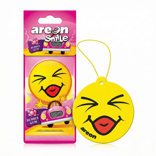Areon Car Air freshner(Hanging) SMILE BUBBLEGUM