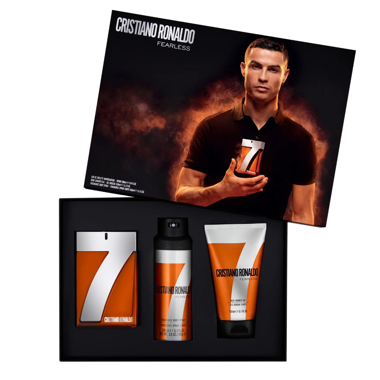 Cristiano Ronaldo CR7 Fearless Edt M 100ml 3Pc Set