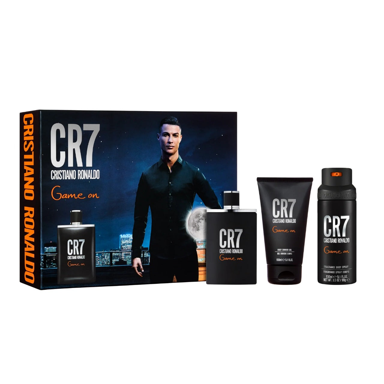 Cristiano Ronaldo CR7 Game On Edt M 100ml 3Pc Set