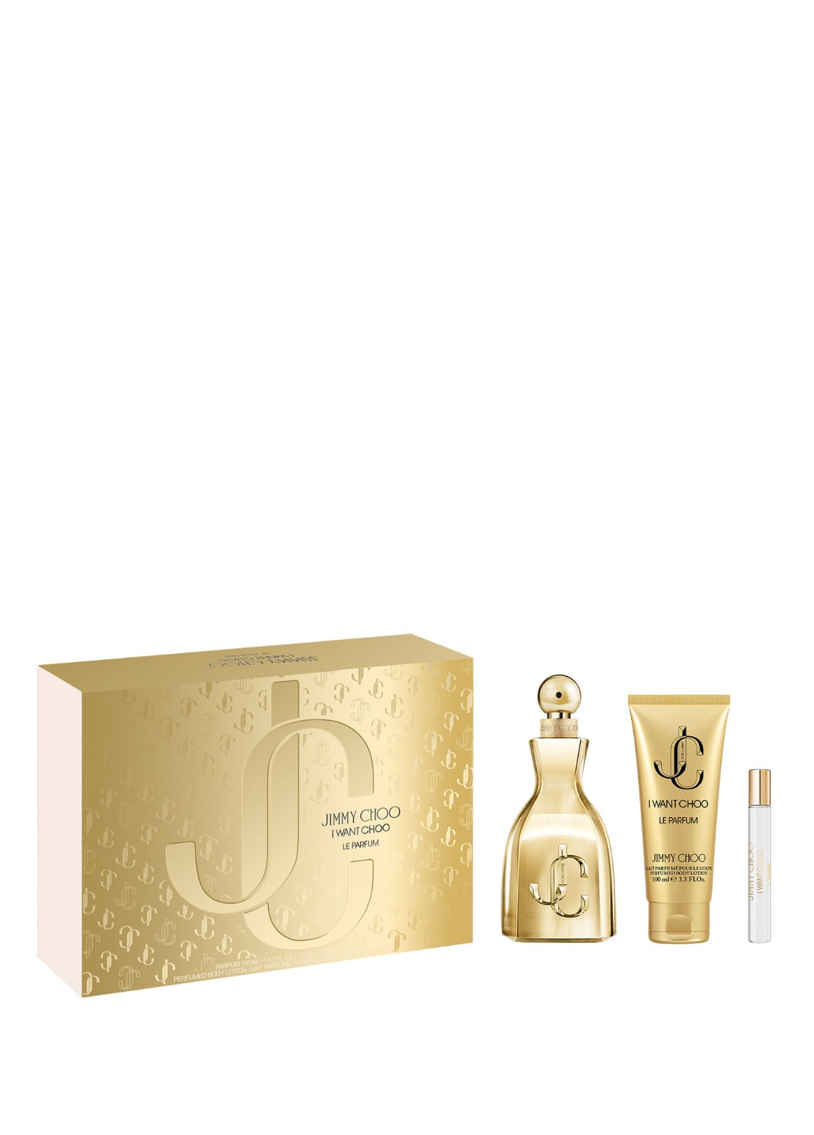 JIMMY CHOO I WANT CHOO LE PARFUM 100ML +7.5ML+BL100 SET
