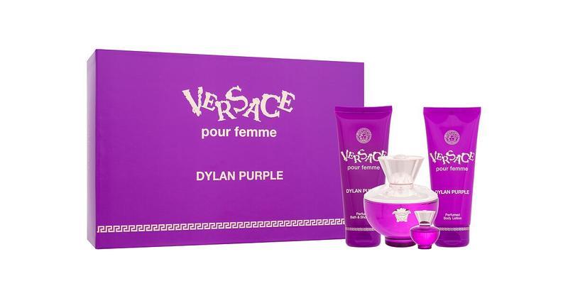 Versace Pour Femme Dylan Purple Edp 100Ml 4Pcs Set