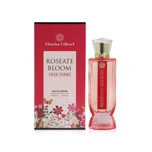 Shop perfumes for her in Oman — Charles Gilbert Roseate Bloom Pour Femme EDP 100ml at Al Hajis Perfumes Oman