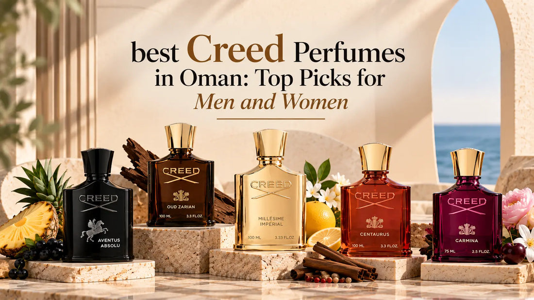 Best Creed perfumes in Oman featuring top picks for men and women from the Creed collection.