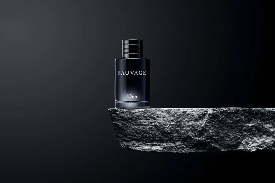 Dior Sauvage bottles EDT, EDP, and Parfum displayed side by side for comparison