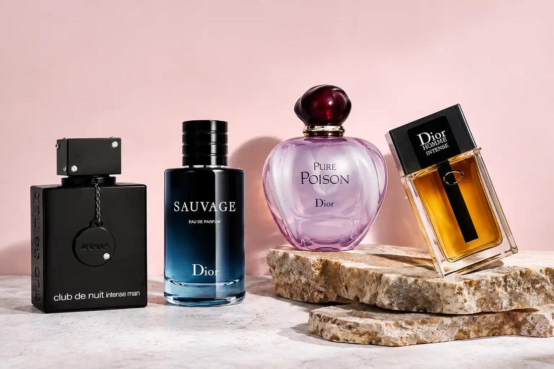 Top 10 most popular perfumes in Oman 2026 including Dior, Meraki and Armaf fragrances
