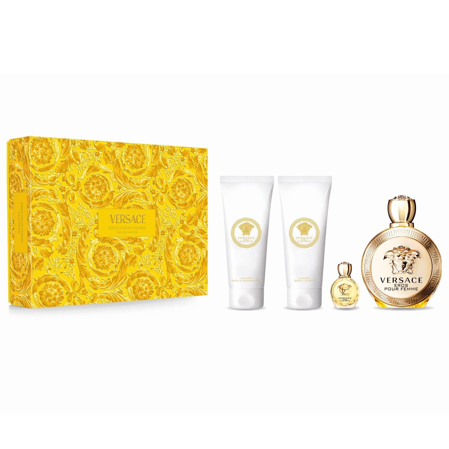 Versace Eros Pour Femme Edp 100ml 4Pcs Set