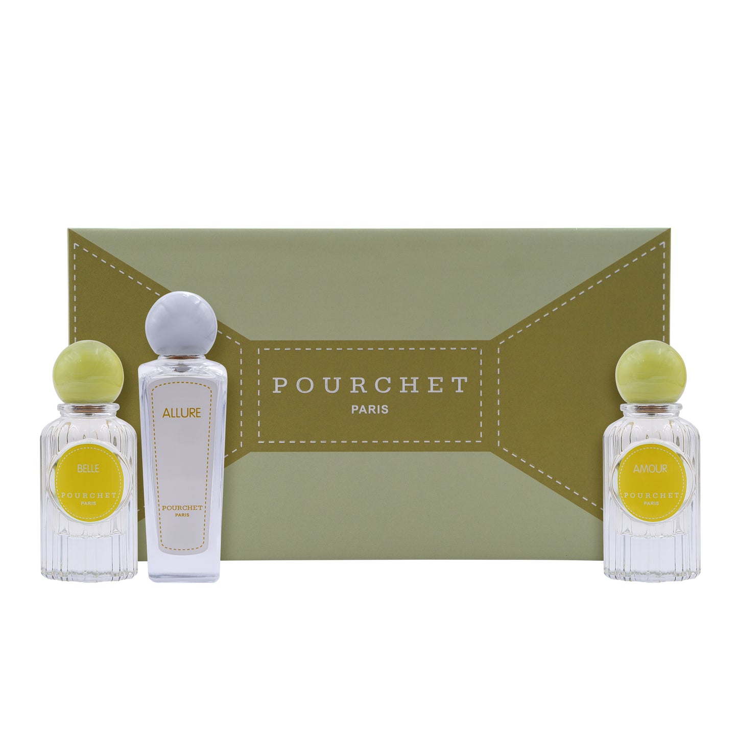POURCHET WOMAN YELLOW BOX 3PCS SET (50ML+80ML+50ML)
