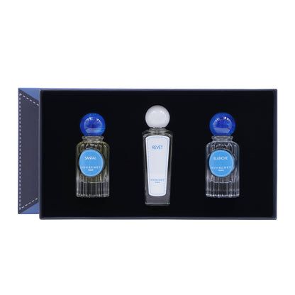 POURCHET UNISEX BLUE BOX 3PCS SET (50ML+80ML+50ML)