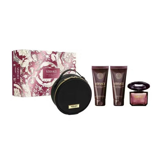 Versace Crystal Noir Edp 90Ml 3Pcs Bag Set