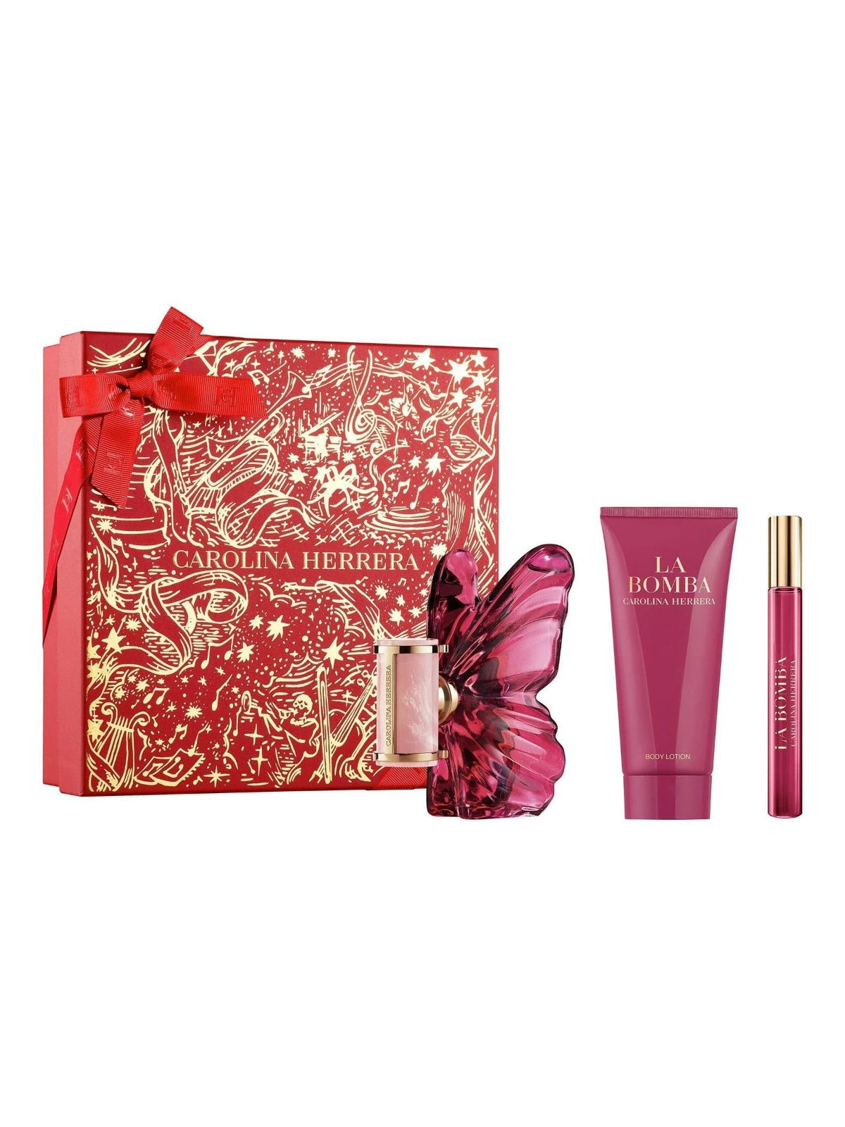 CAROLINA HERRERA  LA BOMBA EDP 80ML+BL100+TRAVEL SPRAY 10ML  SET