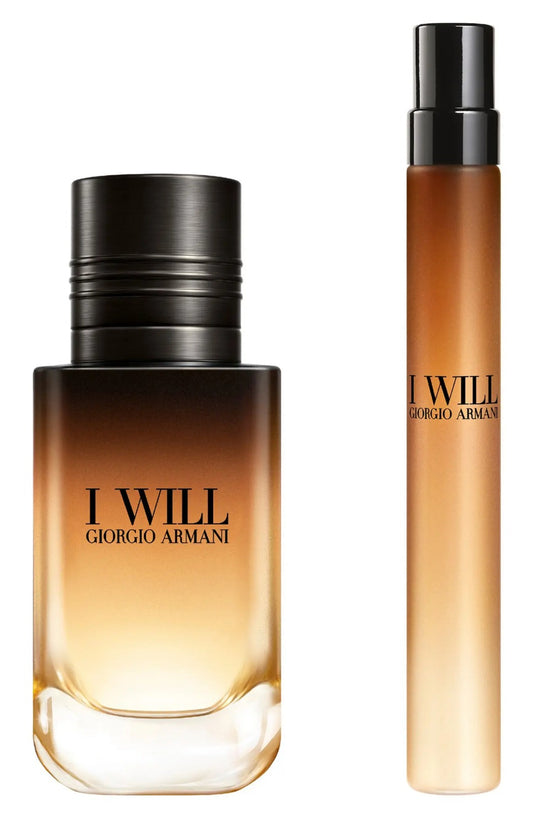GIORGIO ARMANI  I WILL EDP (M) 60ML+10 ML TRAVEL SPRAY
