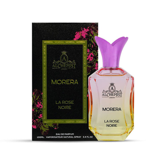 Shop perfumes for her in Oman Alchemist London Morera La Rose package at Al Hajis Perfumes Oman