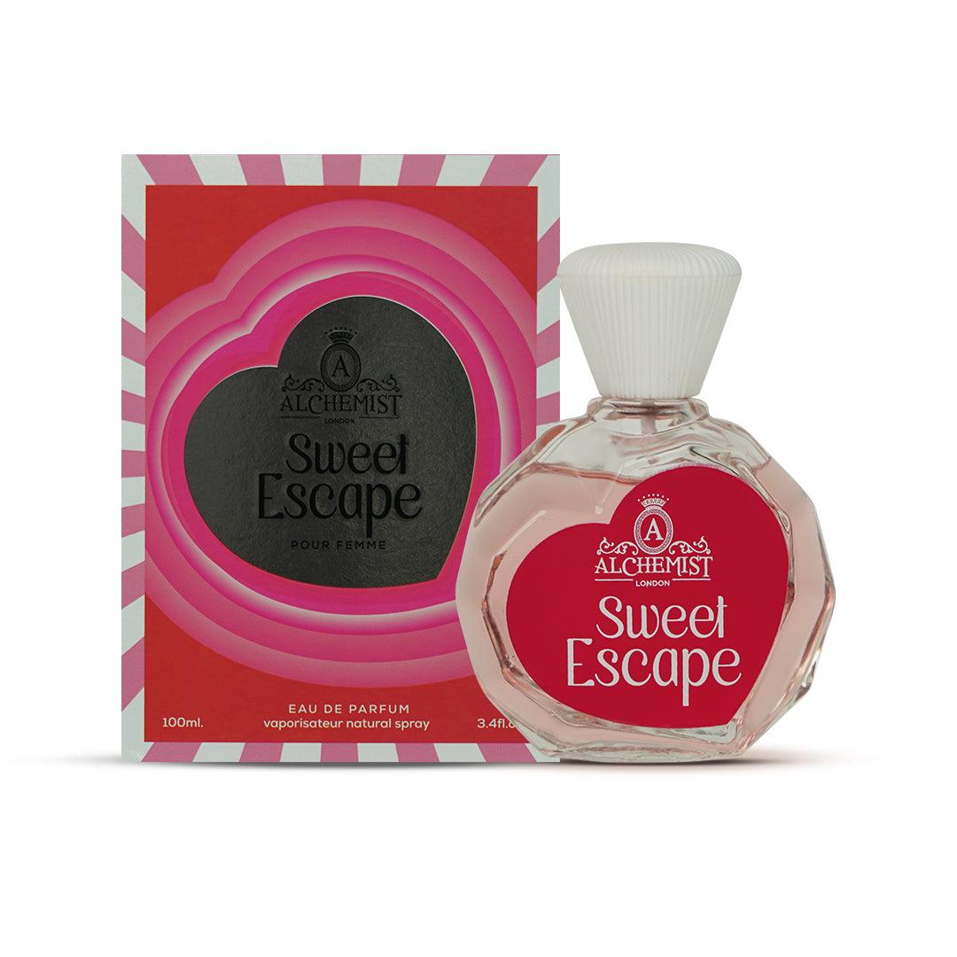 Shop perfumes for her in Oman — Alchemist London Sweet Escape Woman EDP 100ml at Al Hajis Perfumes Oman