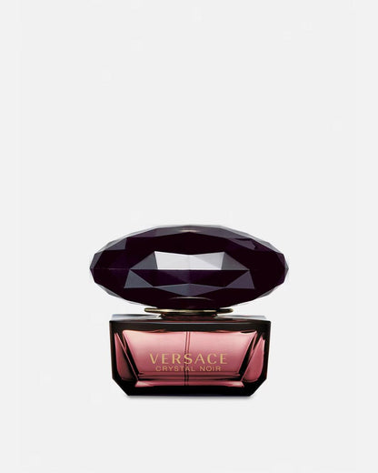 Shop perfumes for her in Oman — Versace Crystal Noir EDT 50ml at Al Hajis Perfumes Oman