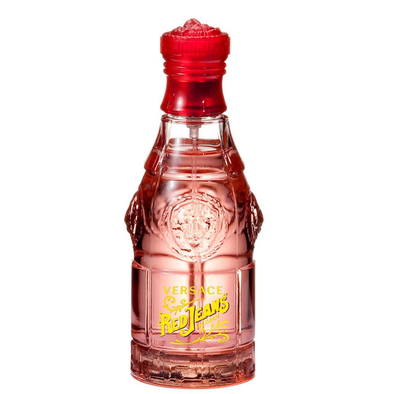 Shop perfumes for her in Oman — Versace Red Jeans 75ml at Al Hajis Perfumes Oman